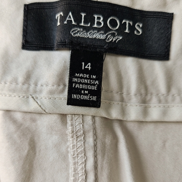 Talbots shorts mid rise with sash belt 4 flapped pockets size 14 - Picture 9 of 13